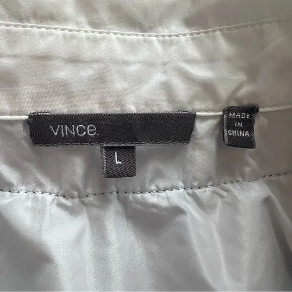 Vince 100% Cashmere Cardigan with Attached Shirt Collar - Picture 4 of 5